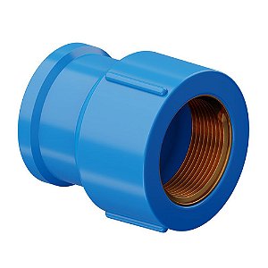 LUVA PVC P/ELETRODUTO SOLDAVEL C/BUCHA LATAO 20MM X   1/2"AZ