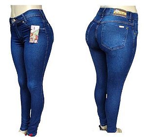 calça strech feminina cintura alta