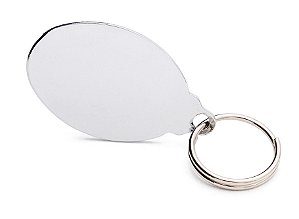 Pingente de Metal Resinado Oval