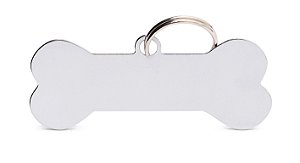 Pingente de Metal Resinado Osso Horizontal