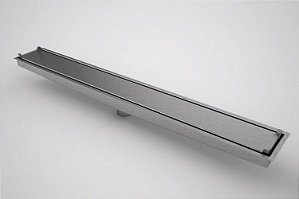 Ralo Linear Oculto ou Invisível de 290 x 8 cm Com Saida Centro vertical