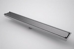 Ralo Linear Oculto ou Invisível de 200 x 8 cm Com Saida Centro vertical