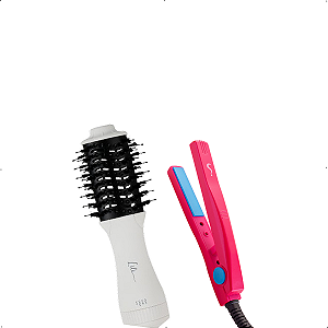 Mini Escova Secadora Lili + Mini Chapinha Paulinha
