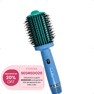 Escova Secadora com Pente Alisador Isabella + Brinde Surpresa