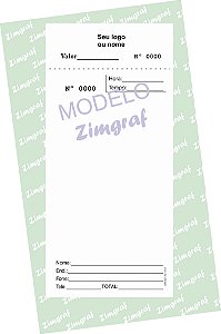 Comandas 10X20 - Modelo 1587