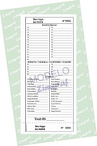 Comandas 10X20 - Modelo 1591