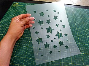 Stencil Estrelas para Pinturas