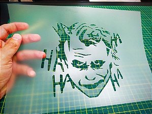 Stencil Coringa / Joker para Aerografias
