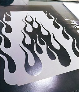 Stencil Chamas / Fogo