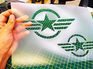 Stencil Estrela Militar para Pinturas