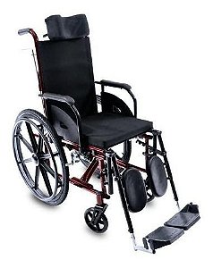 Cadeira De Rodas Encosto Reclinável E Apoio Panturilha