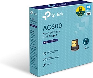 Adaptador Wireless TP-Link AC600 Archer Dual Band T2U - 9519