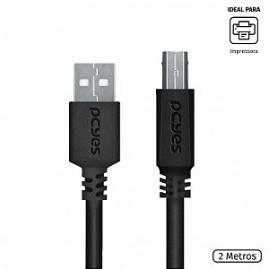 Cabo para Impressora USB A 2.0 2 Metros - 10987