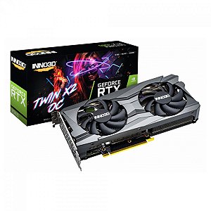 Placa de Vídeo 12GB RTX 3060 INNO3D TWIN X2 GDDR6 192BITS - 12696