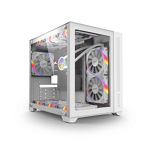 GABINETE PCYES FORCEFIELD WHITE GHOST VIDRO MATX - 12880