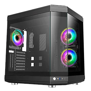 GABINETE GAMER LIKETEC UNREAL DARK CUBE ATX - 12882