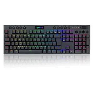 TECLADO MECANICO REDRAGON HORUS RGB SLIM SWITCH MARROM - 13036