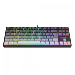 TECLADO MECANICO GAMER REDRAGON DAKSA PRETO/CINZA RGB SWITCH BROWN K576GG-RGB - 13260