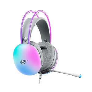 HEADSET GAMER HAVIT RGB USB/P2 H2037D WHITE - 13343