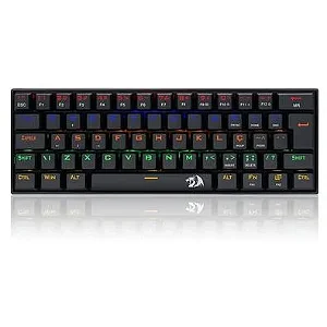 TECLADO MECANICO GAMER REDRAGON FIZZ RGB USB PRETO SWITCH VERMELHO ABNT2 60% - 11442