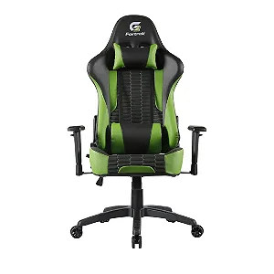 CADEIRA GAMER FORTREK CRUISER INCLINAVEL PRETA/VERDE - 13474