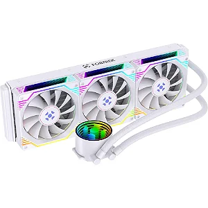 WATER COOLER FORTREK 360MM BREEZY INTEL/AMD BRANCO RGB - 13567