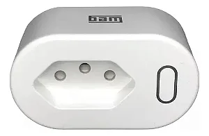 Tomada Inteligente WEG Branca Compacta