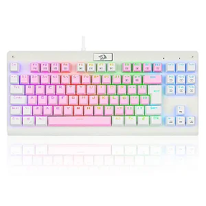 TECLADO REDRAGON DARK AVENGER ROSA/BRANCO USB ABNT2 RGB SWITCH BROWN - 13704
