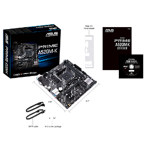 PLACA MAE ASUS PRIME A520M-K AM4 DDR4 MATX VGA/HDMI - 13828