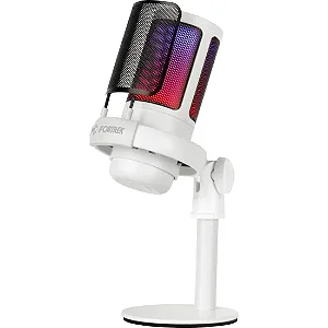 MICROFONE GAMER FORTREK MIC 10 RGB BRANCO - 13835