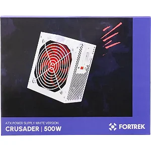 FONTE FORTREK 500W CRUSADER ATX BRANCA - 13837
