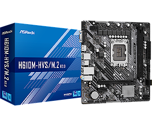 PLACA MAE ASROCK H610M-HVS M.2 LGA 1700 DDR4 VGA/HDMI - 13870