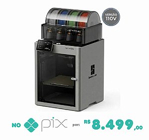 Impressora 3D Bambu Lab P2S + AMS 2 Pro, Velocidade de 600 mm/s, Aceleração de 20.000 mm/s² Câmera HD e Wi-Fi 127V