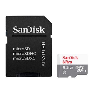 CARTAO DE MEMORIA SANDISK 64GB ULTRA CLASSE 10 SDXC - 13925