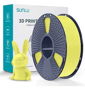 Filamento PLA Sunlu 3D 1.75mm 1kg Amarelo Limão