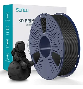 Filamento 3d Sunlu Pla Fosco 1.75mm 1kg Preto Matte