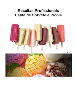 Livro de receitas Picolé e Sorvete