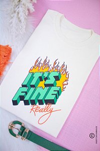 T- Shirt "IT's fine" OFF White
