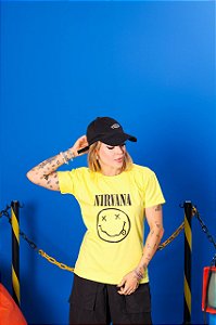 T-shirt Nirvana - Amarelo