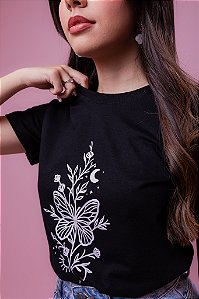 TSHIRT ELE VIVE - BRANCO - Closet da Fran - Loja de Roupas Femininas