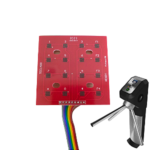 Placa Do Teclado Da Catraca Henry 8x