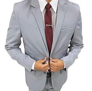 terno cinza gravata marsala