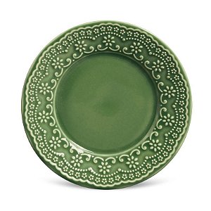 Conjunto 6 Pratos Sobremesa Madeleine Verde Salvia - Porto Brasil
