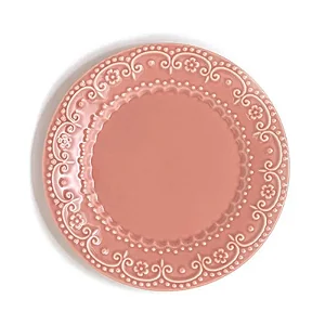 Conjunto 6 Pratos Rasos Esparta Especiarias Pimenta Rosa - Porto Brasil