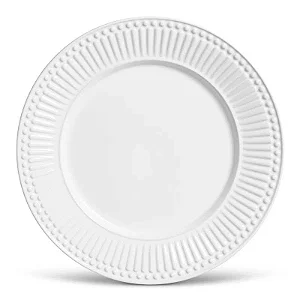 Conjunto 6 Pratos Rasos Roma Branco - Porto Brasil