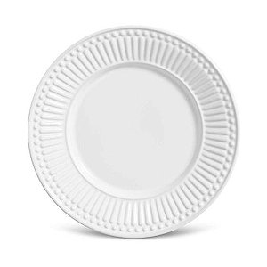 Conjunto 6 Pratos Sobremesa Roma Branco - Porto Brasil