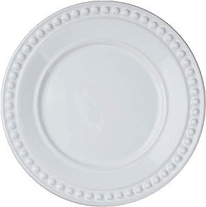 Conjunto 6 Pratos Sobremesa Atenas Branco - Porto Brasil