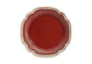 Conjunto 6 Pratos Raso Ferrugem Maia