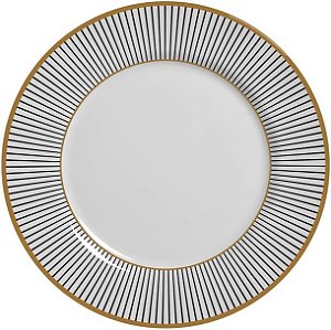 Conjunto de 6 Pratos Rasos Ritz Preto - Alleanza