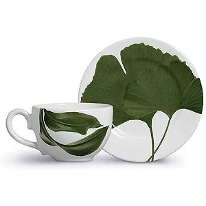 Conjunto 6 Xicaras Cha Leaves - Scalla